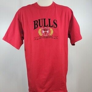 Vintage Logo 7 Chicago Bulls Short Sleeve Tee size L